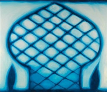 Painting, Farhad Moshiri, Blue Dome, 1999, 5354